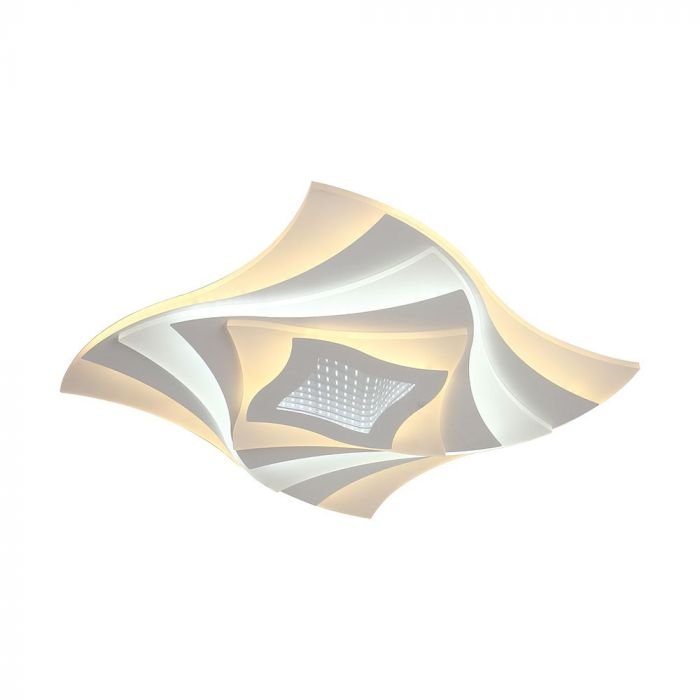 63W LED Lampă de Tavan Dimabilă în 3 pași cu Telecomandă Corp Alb IP20