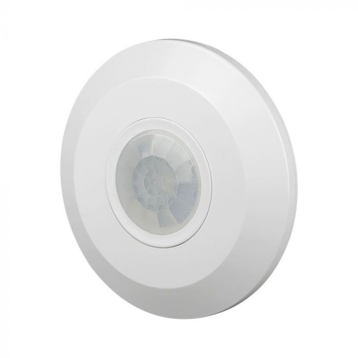 Senzor PIR 360º Rază de Detecție Corp Alb