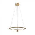 45W LED Pendul Suspendat D600*1500mm 3000K Dimabil Auriu