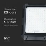 Proiector Solar LED 1800lm, Baterie externa 12Ah, Culoare 4000K - Image 9