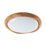 30W / 60W / 30W Plafonieră LED Designer cu Telecomandă Dimabilă Wood Grain Cyclone Cover