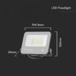 30W Proiector LED SMD Cip SAMSUNG 1m de Cablu Corp Negru Sticlă Albă 4000K - Image 3