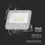 30W Proiector LED SMD Cip SAMSUNG 1m de Cablu Corp Negru Sticlă Albă 4000K - Image 2