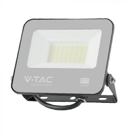 30W Proiector LED SMD Cip SAMSUNG 1m de Cablu Corp Negru Sticlă Albă 4000K
