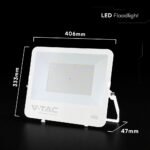200W Proiector LED Cip CREE Corp Alb Sticlă Gri 6500K 135lm/W - Image 3