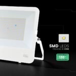 200W Proiector LED Cip CREE Corp Alb Sticlă Gri 6500K 135lm/W - Image 4
