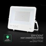 200W Proiector LED Cip CREE Corp Alb Sticlă Gri 6500K 135lm/W - Image 5