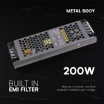 Sursă Alimentare SLIM 200W 24V 8.25A IP20 - Image 4