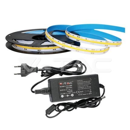 Bandă LED COB Set IP20 24V 6400K 280 LEDs 10W/m 5m