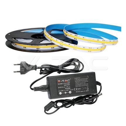 Bandă LED COB Set IP20 24V 6000K 420 LEDs 10W/m 5m