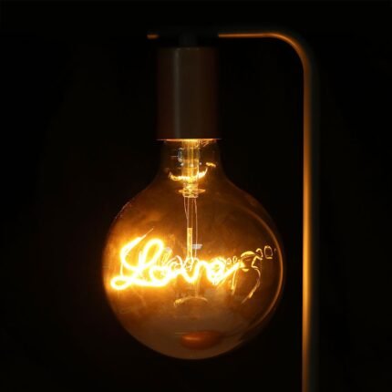 Bec LED 5W E27 Filament G125 Sticlă Amber 2200K