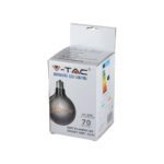 Bec LED 5W E27 Filament G125 Sticlă Amber 2200K - Image 2
