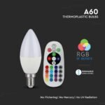 Bec LED 3.5W E14 Lumânare Dimabil RF Control RGB + 6400K - Image 4