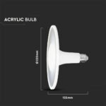 Bec LED SAMSUNG Cip 18W Acril UFO Plastic 4000K - Image 4