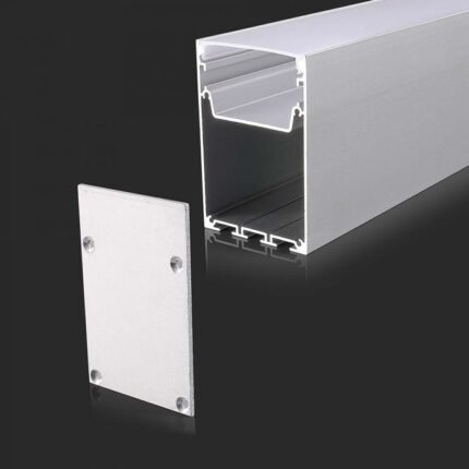 Kit Montaj din Aluminiu pentru Banda LED Alb 2000x50x75mm