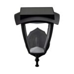 2W Lampă de Perete Solară Corp Negru 3000K, 6000K IP65