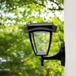 2W Lampă de Perete Solară Corp Negru 3000K, 6000K IP65 - Image 2