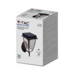 2W Lampă de Perete Solară Corp Negru 3000K, 6000K IP65 - Image 4