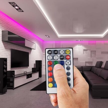 Controller Wifi cu Telecomandă 3 in 1+RGB 28 Butoane