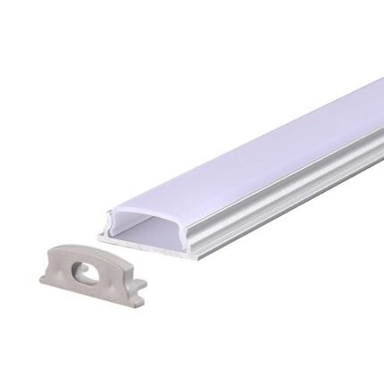 Profil Bandă LED Carcasă Argintie Flexibil 2000*18*6mm