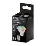 LED Spot GU10 4.8W cu Control RF RGB + 3000K Dimabil - Image 4