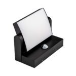 17W LED Lumină de Perete cu Senzor Corp Negru 3000K IP65