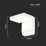17W LED Lumină de Perete Alb Pătrat 3000K IP65 - Image 3