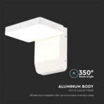17W LED Lumină de Perete Alb Pătrat 3000K IP65 - Image 5