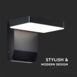 17W LED Lumină de Perete Corp Negru Pătrat 3000K IP65 - Image 4
