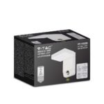 17W LED Lumină de Perete cu Senzor Corp Alb Pătrat 3000K IP65 - Image 2