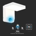 17W LED Lumină de Perete cu Senzor Corp Alb Pătrat 3000K IP65 - Image 5