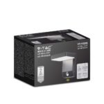 17W LED Lumină de Perete cu Senzor Corp Negru Pătrat 3000K IP65 - Image 2