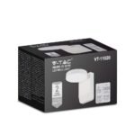 17W LED Lumină de Perete Corp Alb Rotund 3000K IP65 - Image 2