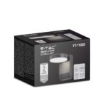 17W LED Lumină de Perete Corp Negru Rotund 3000K IP65 - Image 2