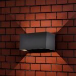 24W LED Lumină de Perete Corp Negru 3000K IP65 - Image 3