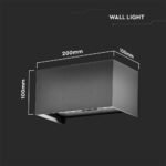 24W LED Lumină de Perete Corp Gri 3000K IP65 - Image 4