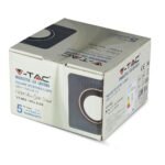 Fitting GU10 din Gips Gri detaliu metalic auriu-roz mat, Pătrat, Încastrat - Image 2