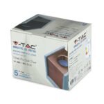 Fitting Pătrat din Gips Aplicat pentru GU10 detaliu metalic Negru mat - Image 3