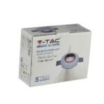 Fitting Rotund din Gips Alb Încastrat pentruGU10 detaliu metalic auriu-roz - Image 2