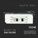 Sursă LED din Plastic Slim 100W IP67 12V - Image 3