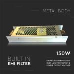 Sursă Alimentare LED 150W 24V IP20 6.5A - Image 3