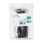 Comutator LED Touch și Dimer Argintiu + Cablu Negru