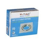 Carcasă pentru spoturi LED GU10, Pătrat, Crom - Image 2