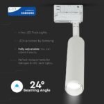 Proiector pe șină 7W LED Cip SAMSUNG Corp alb 5000K - Image 3