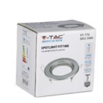 Carcasă pentru spoturi LED GU10, Rotund, Nichel - Image 2