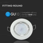 Carcasă albă pentru spoturi LED GU10, Rotundă - Image 4