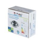Carcasă pentru spoturi LED GU10, Schimbare unghi Rotund, Nichel - Image 2