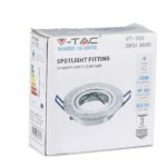 1 x Carcasă pentru spoturi LED GU10, Rotund, Aluminiu - Image 3