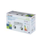 2 x GU10 Track Fitting, Alb rece - Image 3