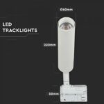 20W Proiector pe șină LED Cip SAMSUNG Corp Alb 5000K - Image 2